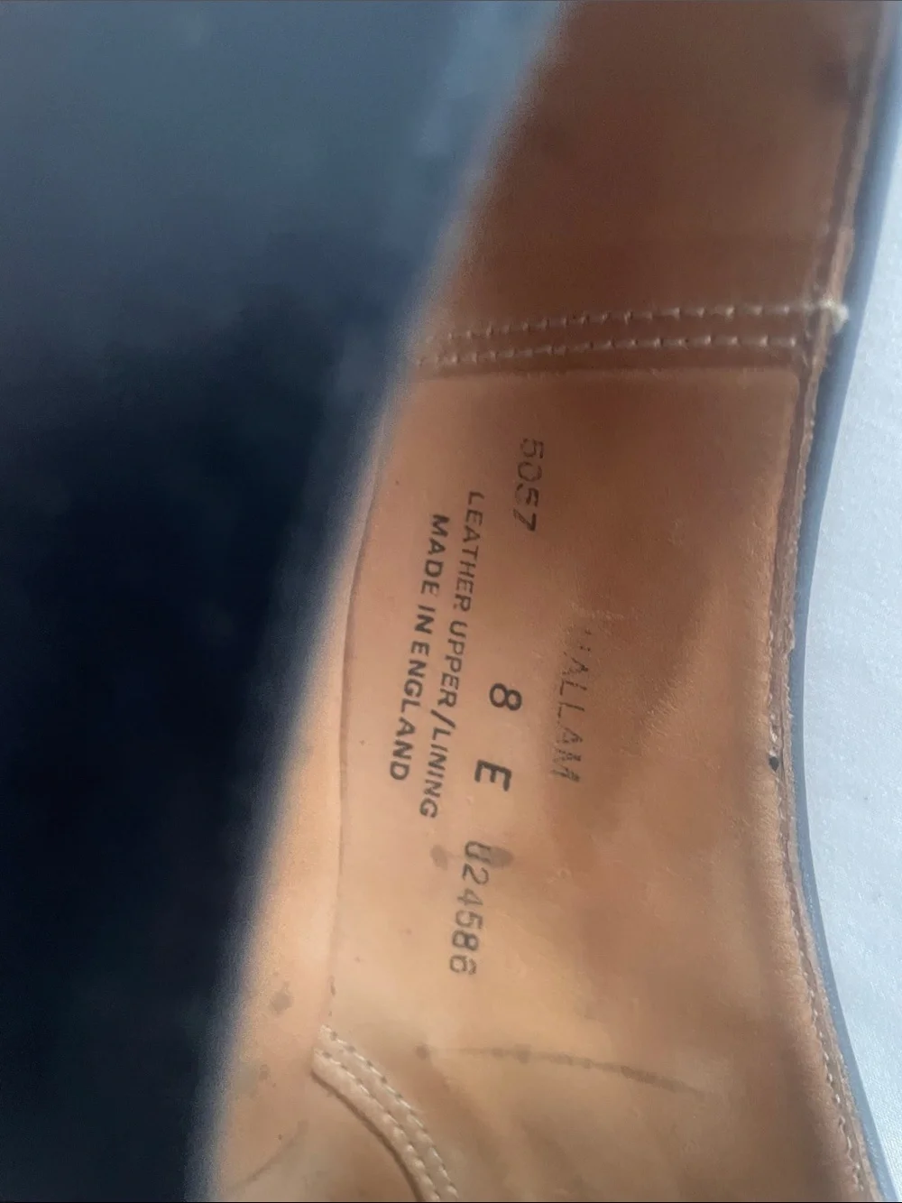 Crockett & Jones Men’s Black Leather Derby Shoes